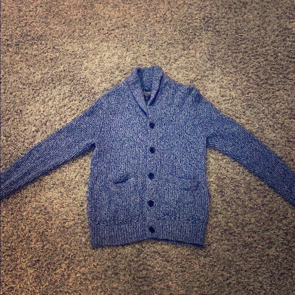 Blue cardigan